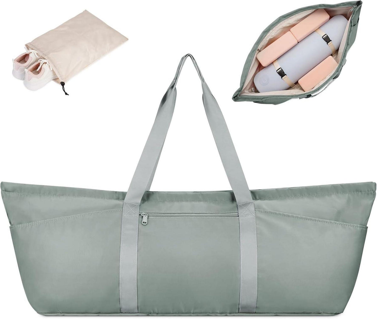 Sporttasche Damen Yogatasche Groß Reisetasche mit Schuhtasche