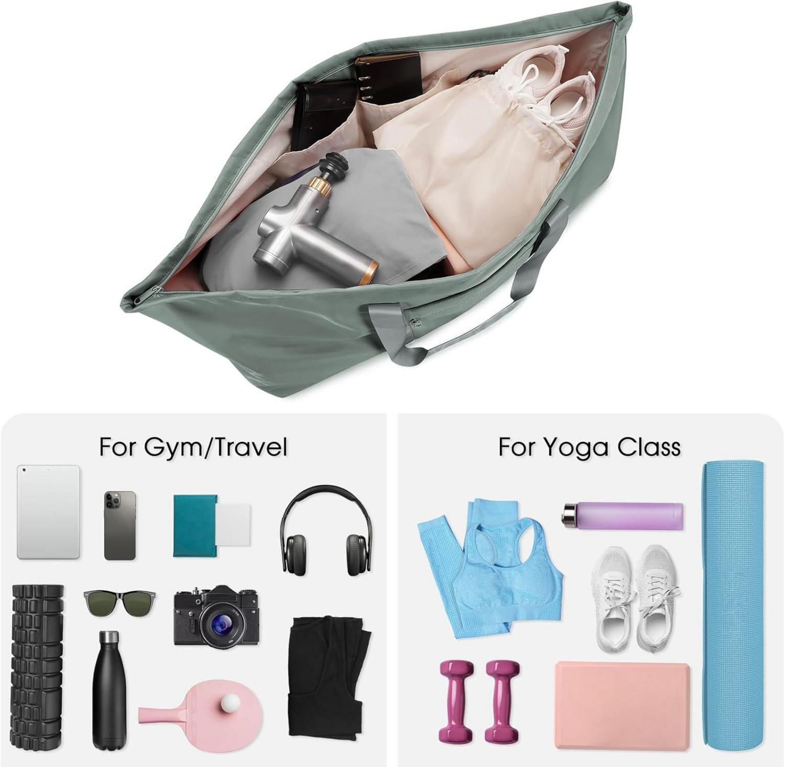 Große Sporttasche Damen Herren Yoga Reise Fitness mit Schuhfach