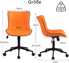Ergonomischer Bürostuhl mit Fischschwanz-Design Orange