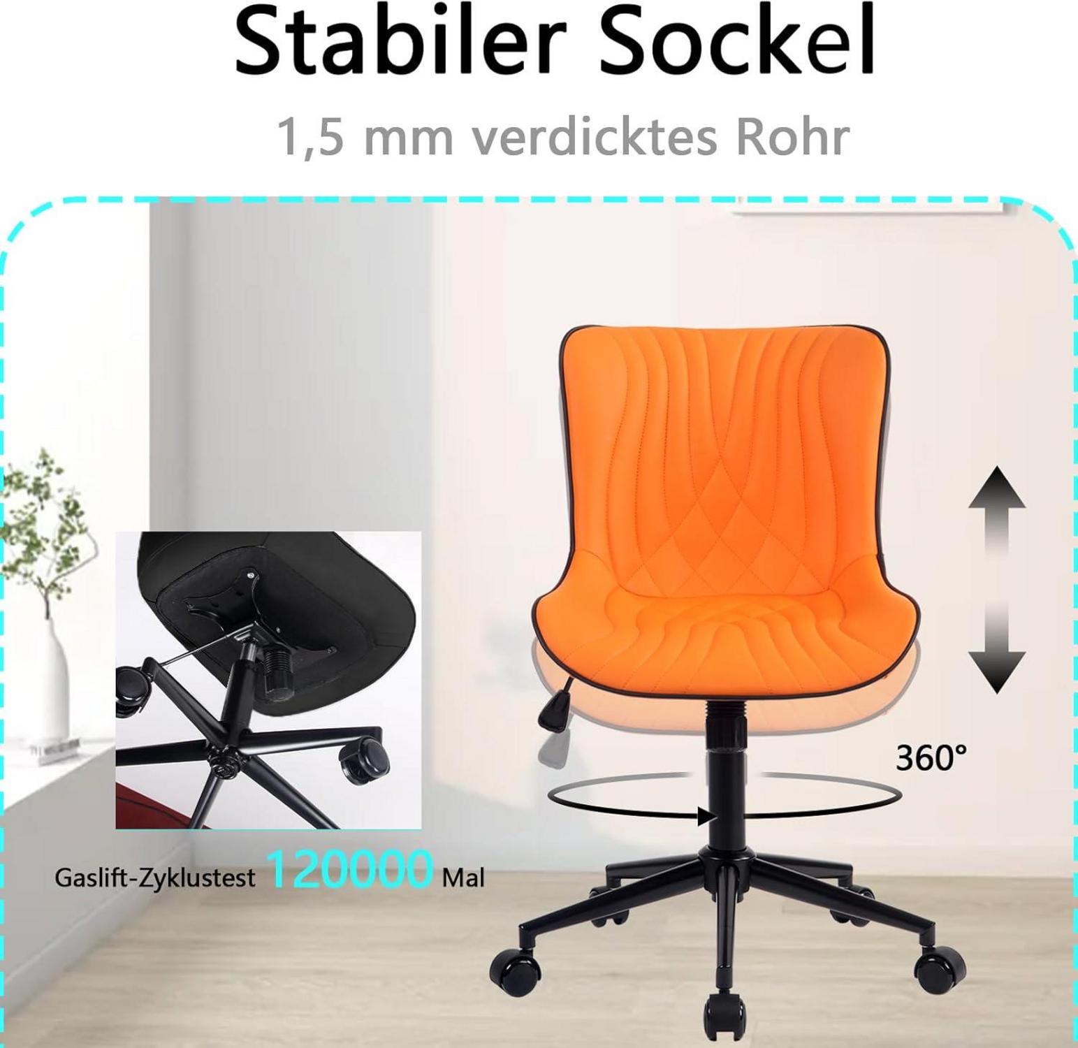 Bürostuhl Ergonomischer Fischschwanz-Design Orange