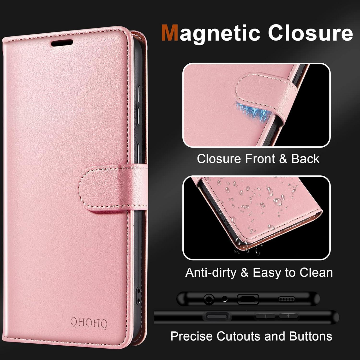Handyhülle Samsung Galaxy A14 4G 5G Magnetisch Multifunktional 2x Panzer Glas
