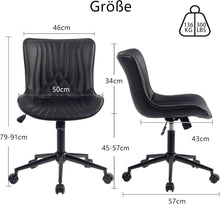 Ergonomischer Bürostuhl Schwarz mit Fischschwanz-Design