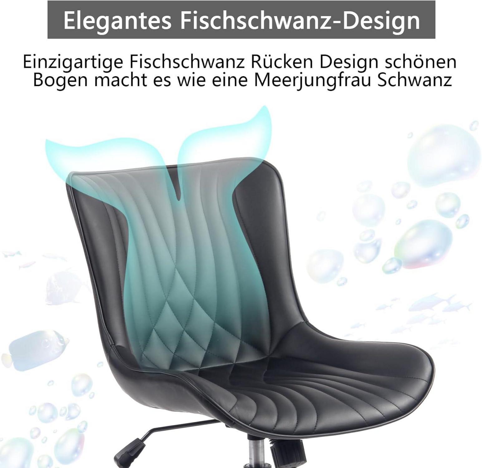Ergonomischer Schreibtischstuhl mit Fischschwanz-Design
