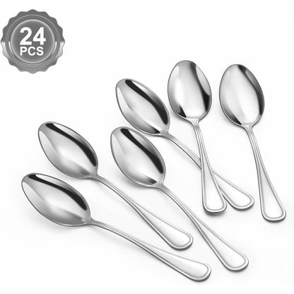 Teelöffel Set 24 Stück Kaffeelöffel 13,7cm Espressolöffel