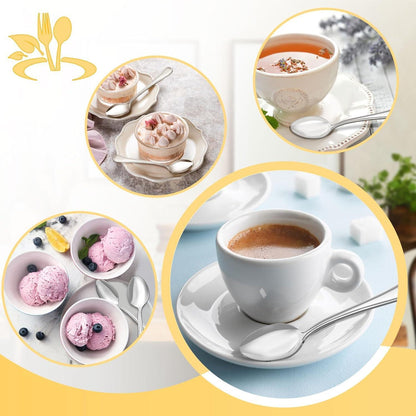 Teelöffel Set 24 Stück Kaffeelöffel 13,7cm Espressolöffel