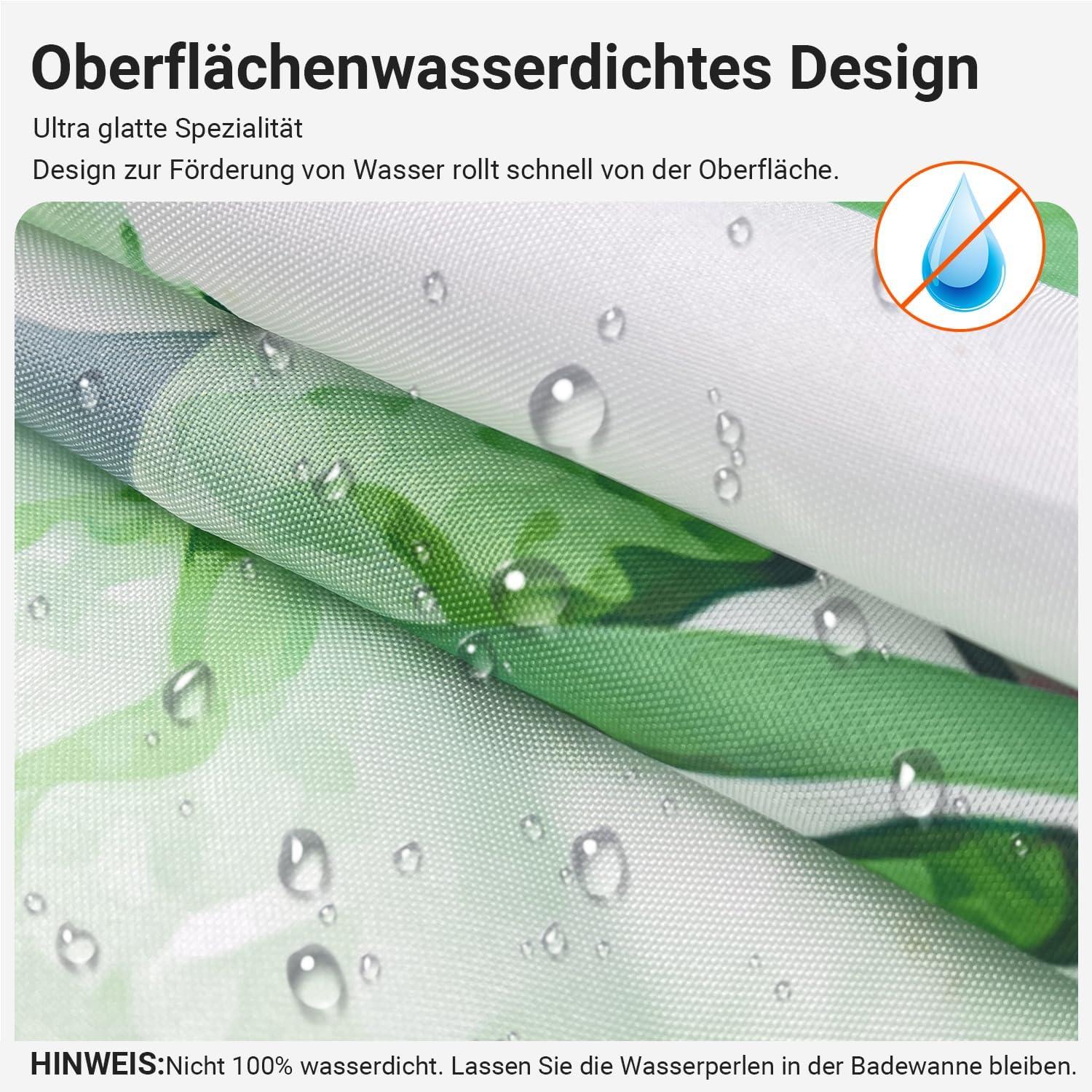 Duschvorhang Blumen 100x200cm Antischimmel