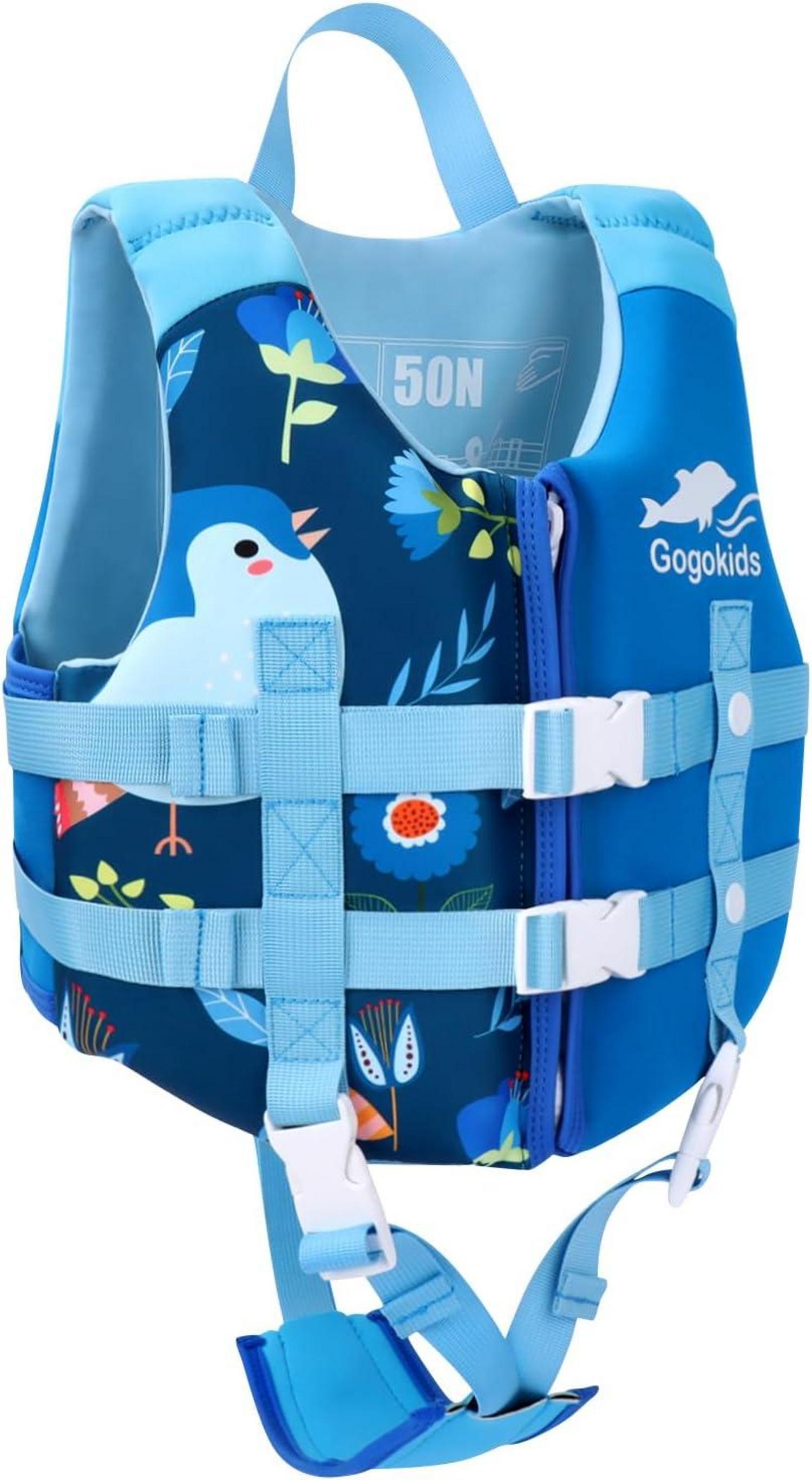Gogokids Kinder Schwimmweste Float Jacket - Schwimmtraining Auftrieb Neopren 1-9