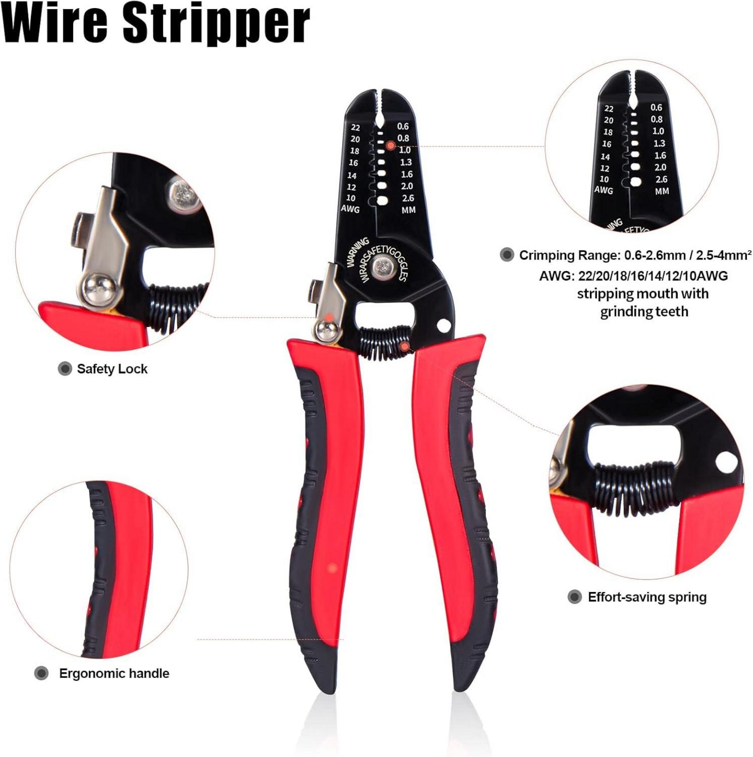 Crimpzange Solarstecker Set 2,5/4/6 mm² PV Kabel 12 Paar Male Female