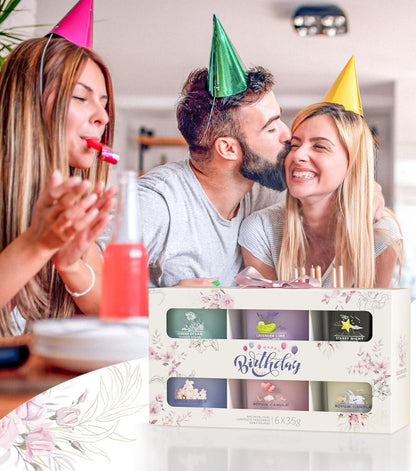 Duftkerzen Geschenkset für Frauen | 6er Glas-Kollektion Anxiety Relief