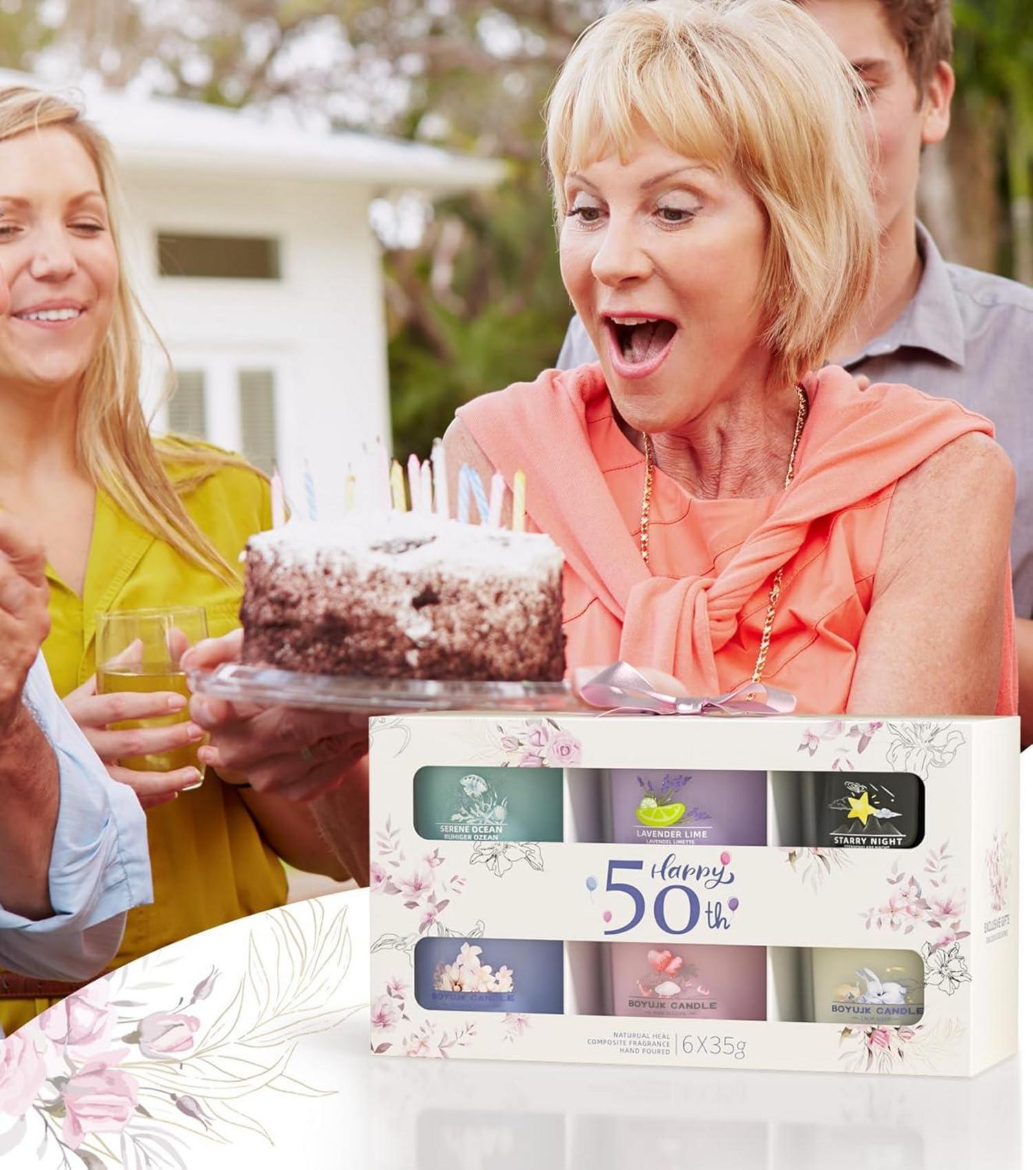 Duftkerzen Geschenkset 6er Kollektion für Entspannung und Geburtstag