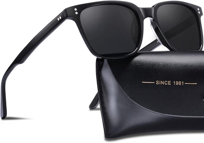 CARFIA Vintage Polarisierte Sonnenbrille Damen UV400 Schutz