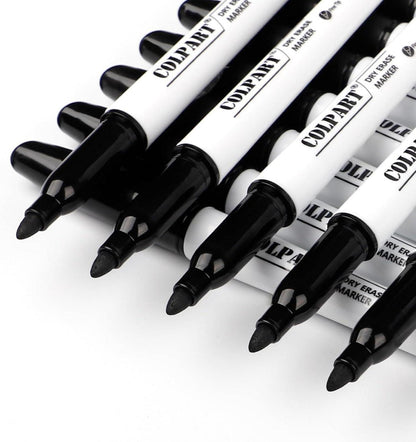 90er-Pack Whiteboard Marker Schwarz Feinliner Stifte Schule Büro