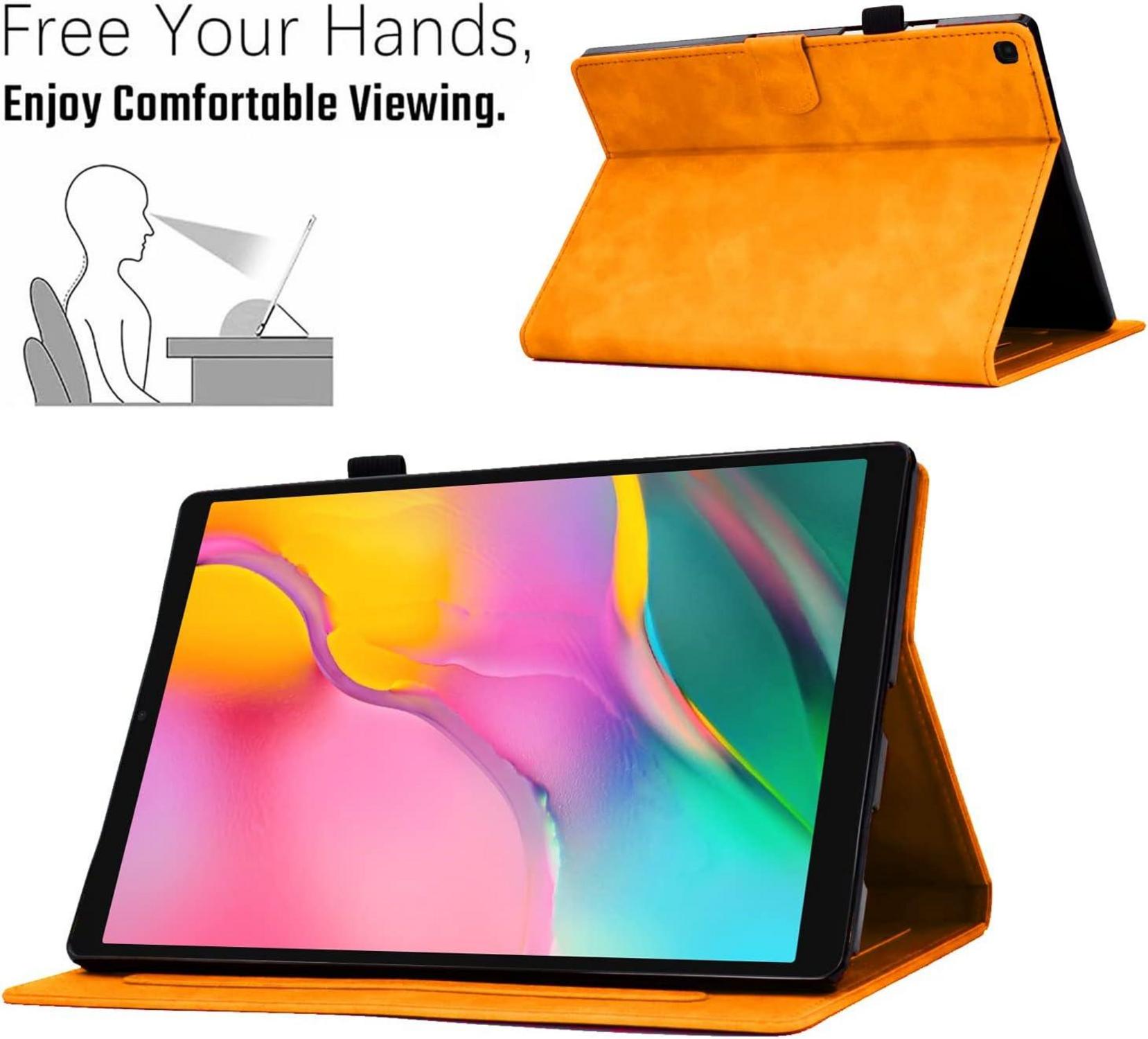 Aswant Samsung Galaxy Tab A 10.1 Zoll 2019 SM-T510 Hülle Orange
