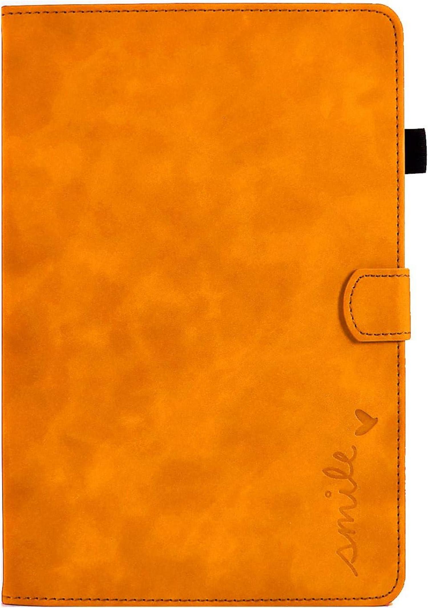 Samsung Galaxy Tab A 10.1 Zoll 2019 Hülle Orange PU Leder SM-T510 SM-T515