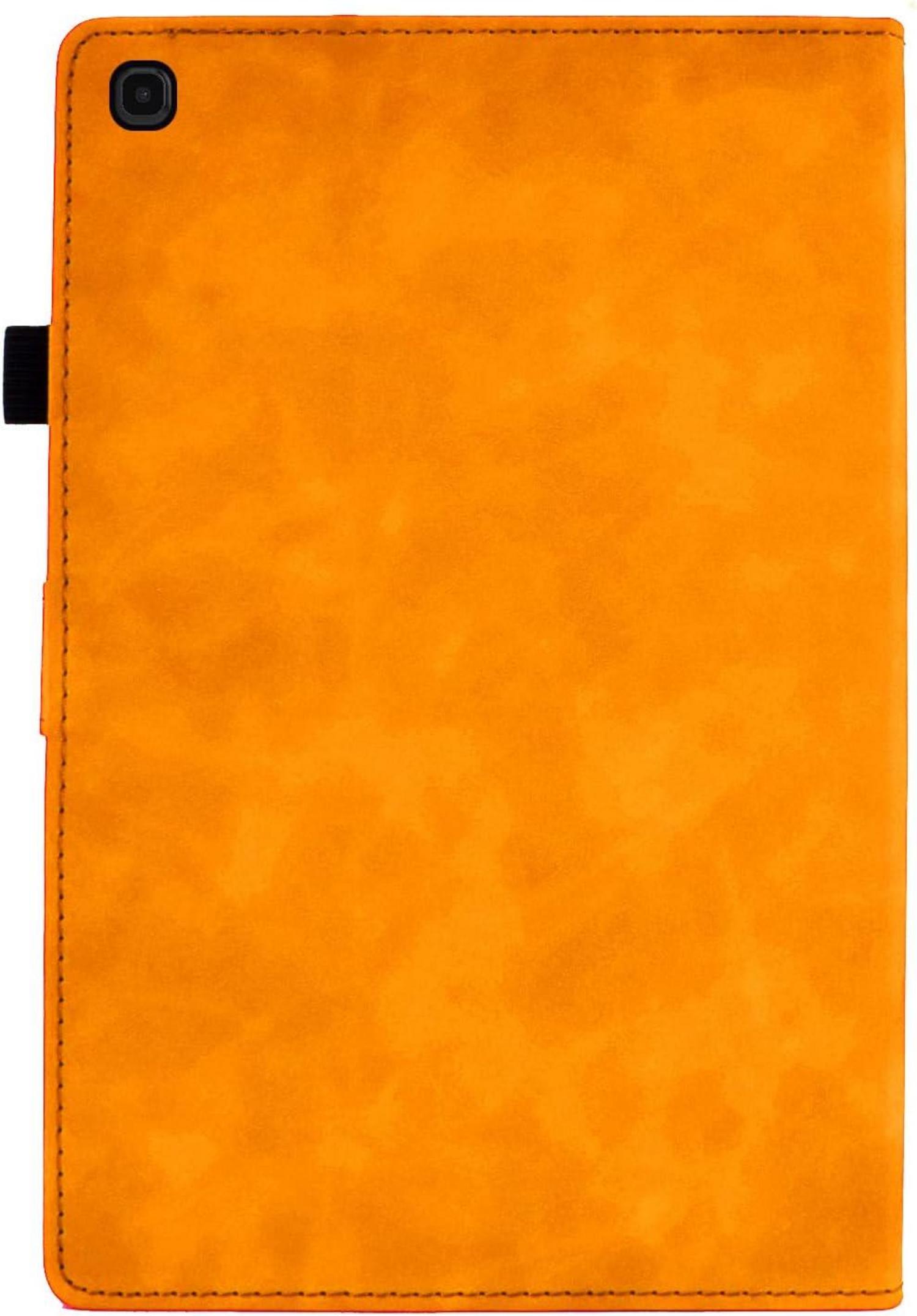 Hülle Samsung Galaxy Tab A 10.1 Zoll 2019 SM-T510 SM-T515 Orange PU