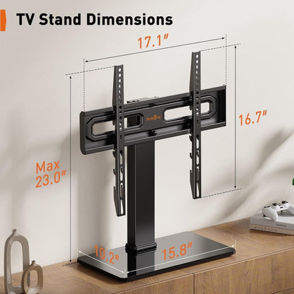 Perlegear TV Standfuss Schwenkbar für 32-60 Zoll Flach
