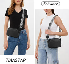 Echtes Leder Handy Umhängetasche Damen Crossbody Bag Breiter