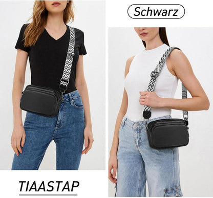 Echtes Leder Handy Umhängetasche Damen Crossbody Bag Breiter