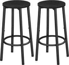 Barhocker 2er-Set, Industrieller Barstuhl, Stabiles Metallgestell