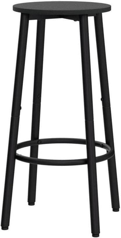 Barhocker 2er-Set, Industrieller Barstuhl, Küchenhocker Stahlgestell