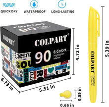 Textmarker 90PCS - 6 Farben Aesthetic Highlighters für