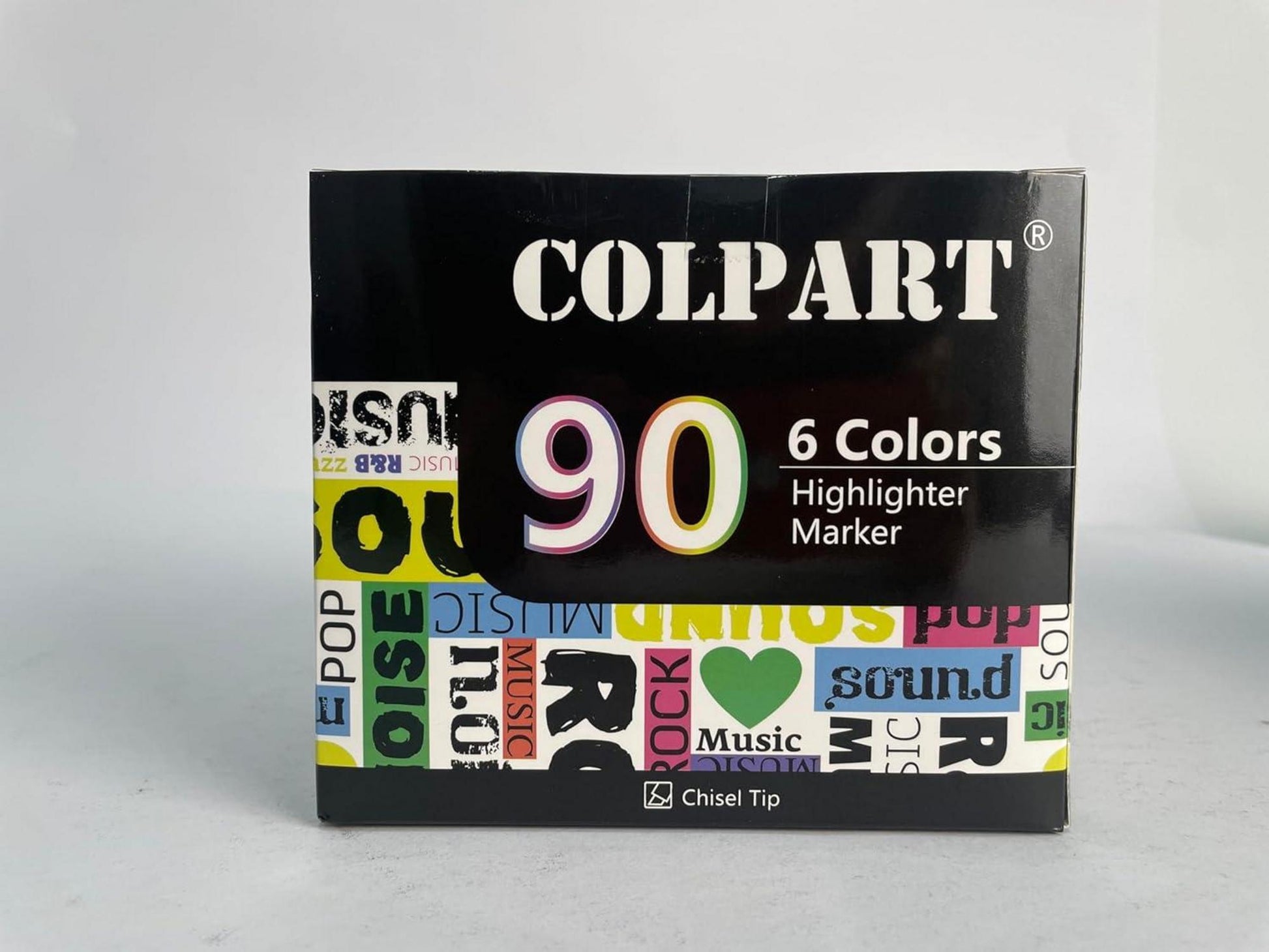 Textmarker 90PCS-6Farben Aesthetic Highlighter Keilspitze für Kinder School