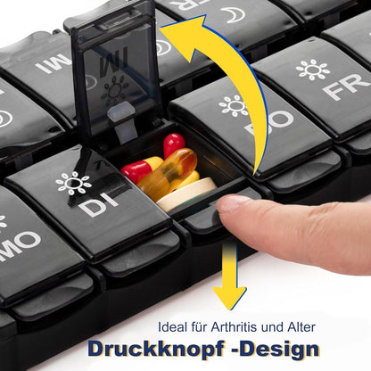 Wöchentliche Pillendose 7 Tage Organizer für