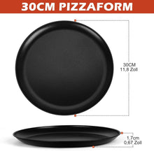 Homikit Pizzablech Set 30cm Edelstahl Antihaft Rund
