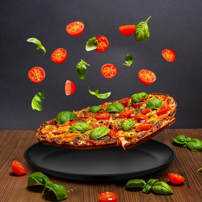 Pizzablech Set 30cm Edelstahl Antihaft Rund 4er Pack