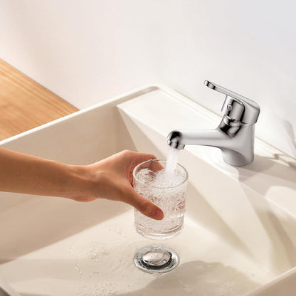 Wasserhahn Bad Klein Chrom Einhandmischer Armatur Badezimmer