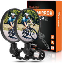 Fahrradspiegel 360° Drehbar Klappbar für Lenker 20-38mm e-bike MTB
