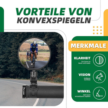 Fahrradspiegel Rückspiegel 360° Drehbar Lenker 20-38mm e-bike MTB Rennrad