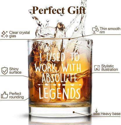 Joymaking Whiskyglas Geschenk 425ml für Kollegen Männer Frauen
