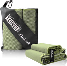 Microfaser Handtuchset für Sport & Reisen 160x80cm + 80x40cm Strand