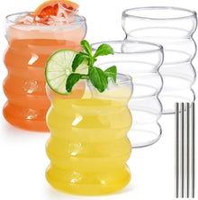 Kreative Ripple Trinkgläser Set 10oz Cocktail Glasware Welle Form