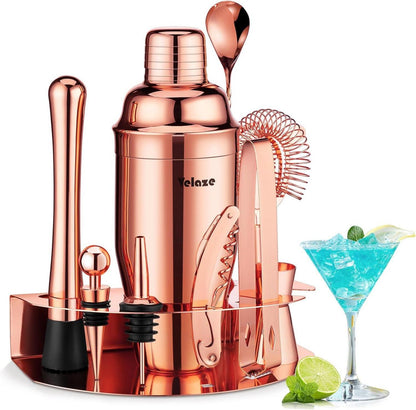 Cocktail Shaker Set Edelstahl 10-teilig Mixer Barkeeper Geschenk Für