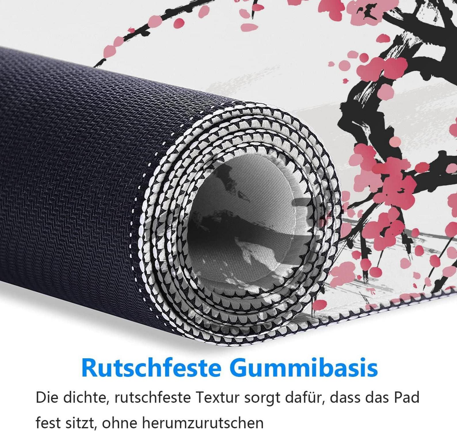 Gaming Mauspad Sakura Weiß XXL 900x400mm Premium Japan Fuji Mousepad
