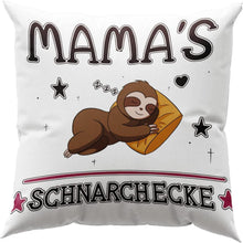 Zierkissenbezug Mama Geschenk 45x45 cm Weiß mit Taschen