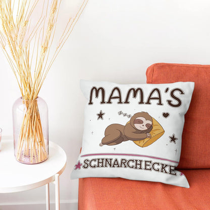 Zierkissenbezug Mama Stil 1 Weiß 45x45 cm Geschenk Muttertag Weihnachten