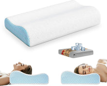 Memory-Schaum Kopfkissen mit Kissenbezügen, Orthopädisch & Ergonomisch