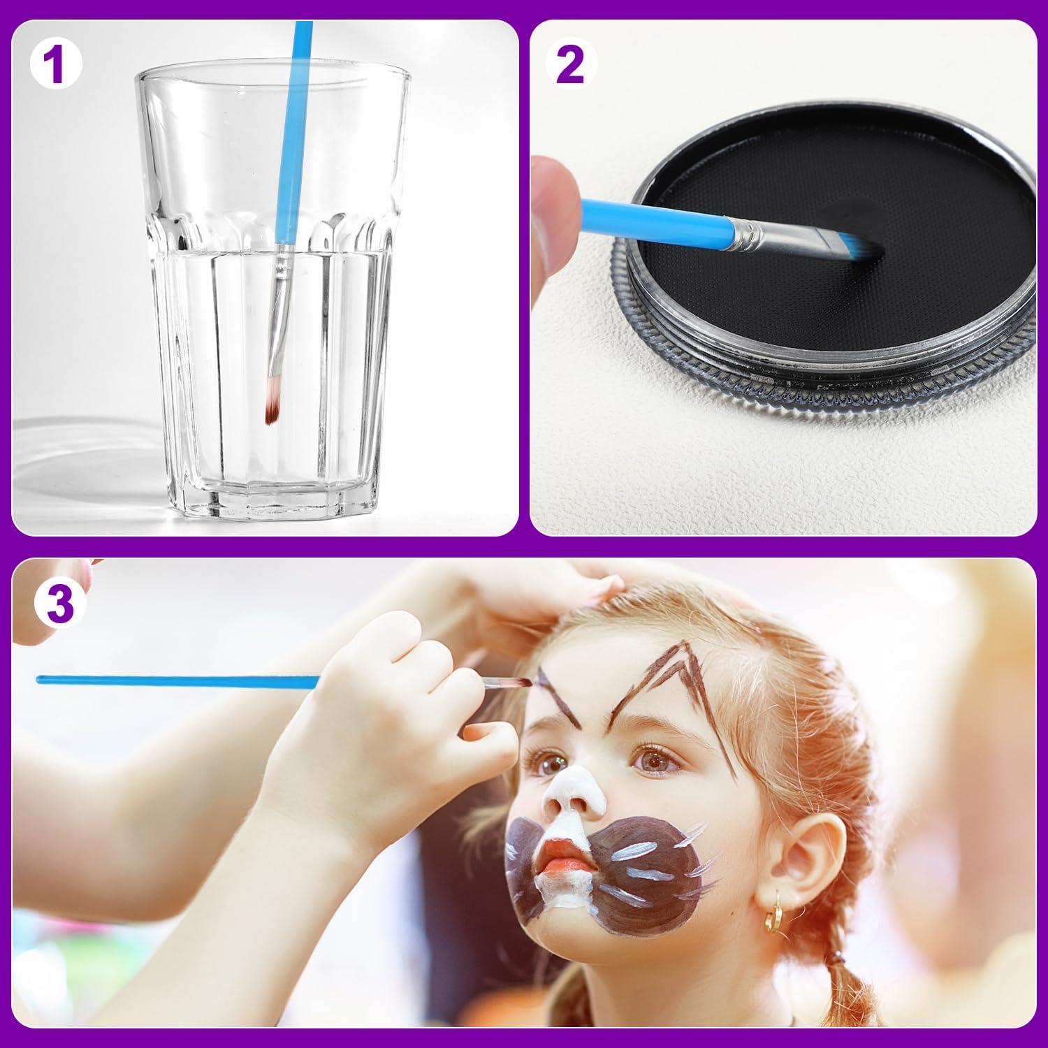 MOEMOE BABY Kinderschminke Set, Wasserbasis Gesichts- und Körperfarben - Party Halloween Makeup