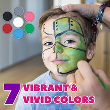 Kinderschminke Set Wasserbasis 7 Farben für Halloween