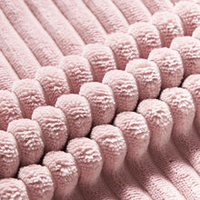 Topfinel Kissenbezüge 50x50 rosa Kordsamt 2er Set