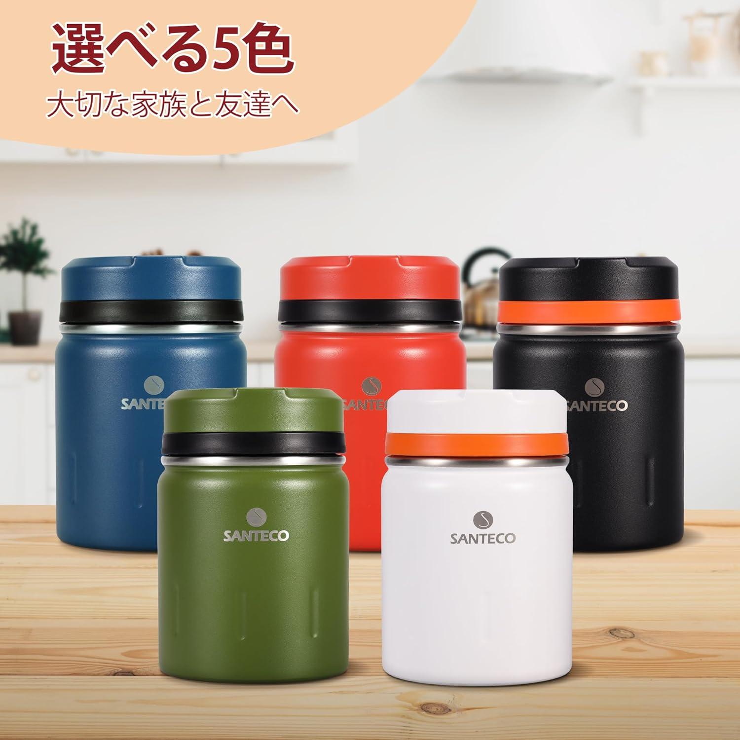 Isolierter Warmhaltebehälter Edelstahl 500ml Lunchbox mit Löffel und