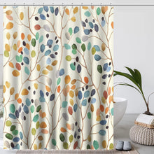 Duschvorhang 180x200 Beige Antischimmel Vintage Textil Ösen