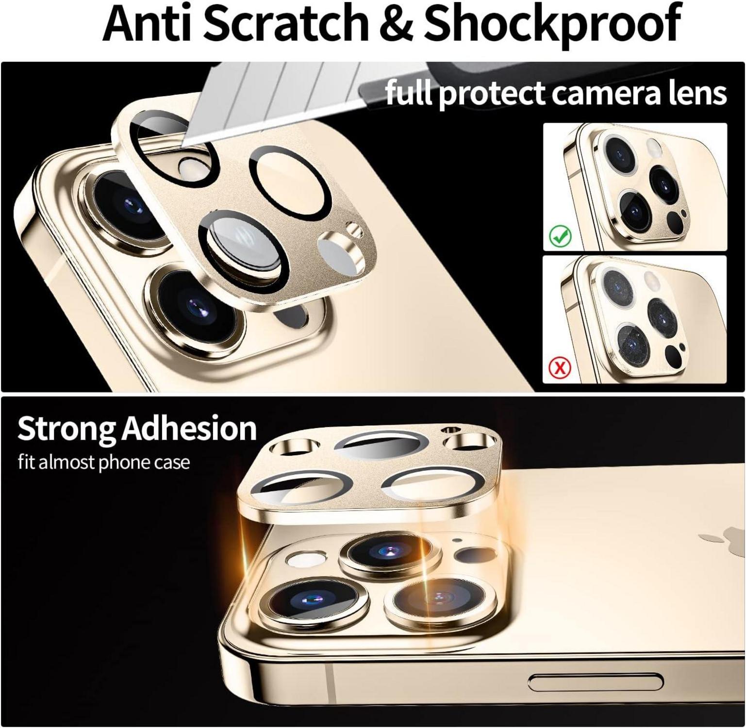Kameraschutz für iPhone 13 Pro Max 9H Klarglas matt Aluminiumlegierung