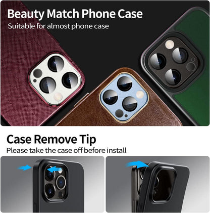 Kamera Objektiv Schutz für iPhone 13 Pro Max 13 Pro Schwarz
