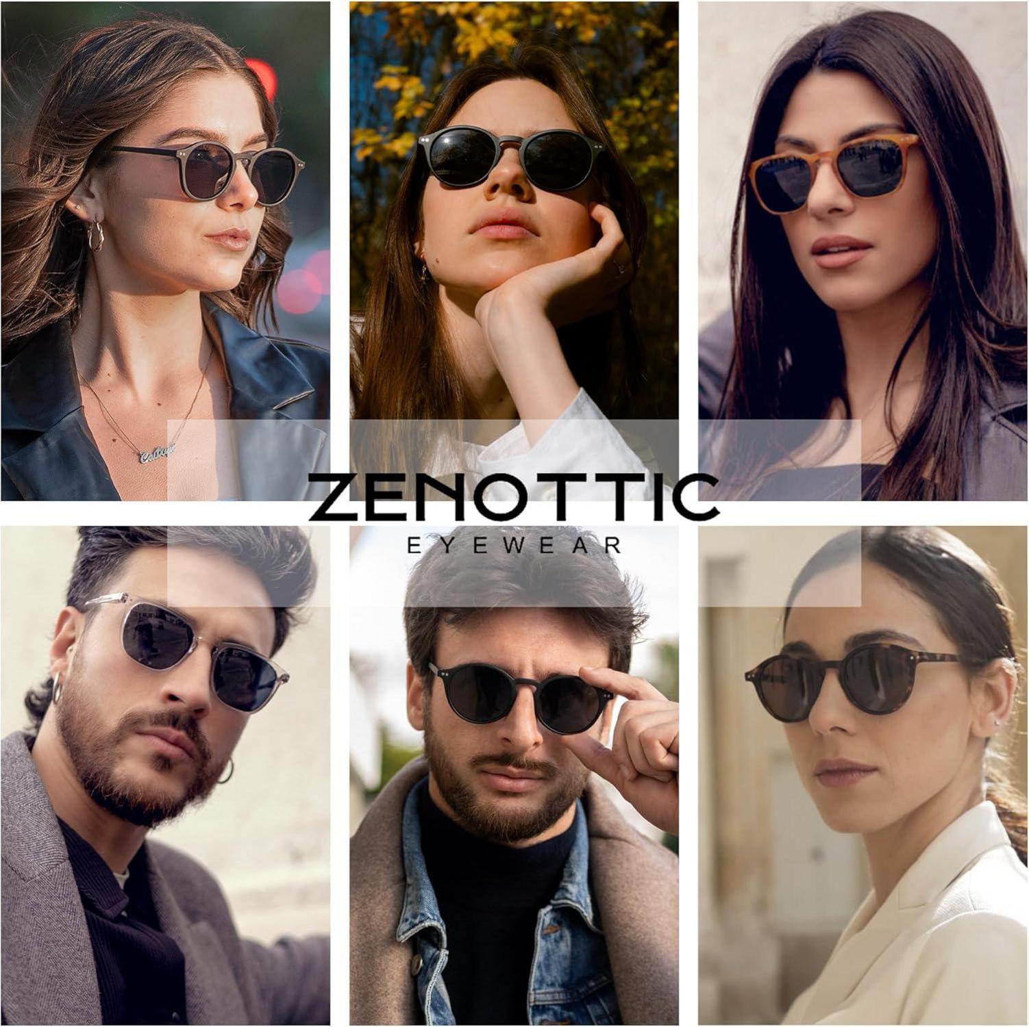 Polarisierte Sonnenbrille Vintage Retro Rund Quadratisch UV400 Set