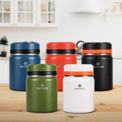 Isolierbehälter Edelstahl 500ml | Warmhaltebox mit Löffel