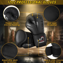 Prorobust Boxsack 120cm Oxford Tuch Heavy Duty MMA Kickboxing Training